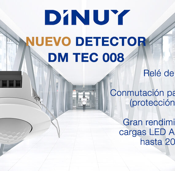 detector de techo emptrable dinuy